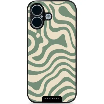 Pouzdro na mobilní telefon Lesklý kryt Mobiwear Glossy - Apple iPhone 17 - GA57G Zelené a béžové zkrouceniny (Prémiové lesklé pouzdro, obal, kryt Mobiwear Glossy na mobil Apple iPhone 17 - GA57G Zelené a béžové zkrouceniny, materiál Plast + TPU silikon - krytí po všech stranách,)