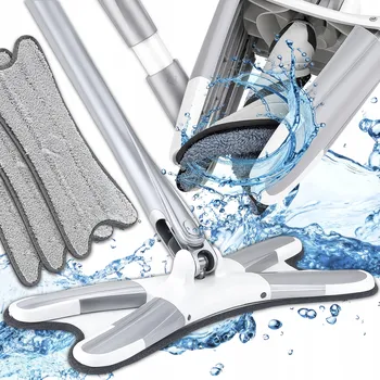 mop PLOCHÝ ROTAČNÍ MOP SE ŽDÍMAČEM NA MYTÍ PODLAH, NÁHRADA Z MIKROVLÁKNA, NÁHRADA XL