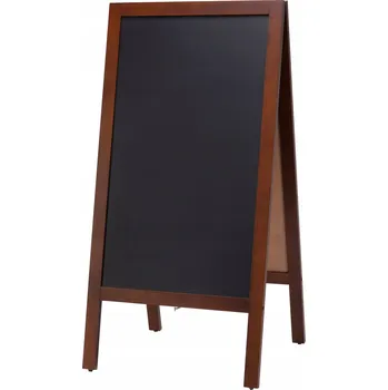 Kancelářský nábytek Volně stojící tabule s dřevěným rámem 508x1016 mm + 8 křídových popisovačů