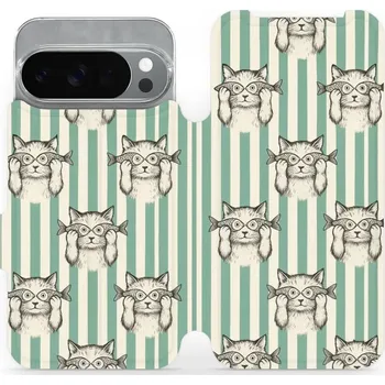 Pouzdro na mobilní telefon Flipové pouzdro Mobiwear - Google Pixel 10 Pro - VP90S Číča ryby (Knížkové flip pouzdro, obal, kryt na mobil Google Pixel 10 Pro - VP90S Číča ryby, materiál Umělá kůže + TPU - ochrana 360°, stojánek, silikonová vanička, magnetické zavírání)