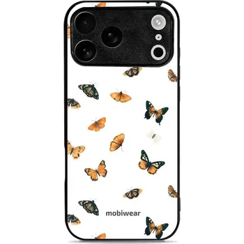 Pouzdro na mobilní telefon Lesklý kryt Mobiwear Glossy - Apple iPhone 17 Pro Max - GP76G Oranžoví motýlci (Prémiové lesklé pouzdro, obal, kryt Mobiwear Glossy na mobil Apple iPhone 17 Pro Max - GP76G Oranžoví motýlci, materiál Plast + TPU silikon - krytí po všech stranách,)