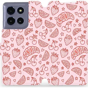 Pouzdro na mobilní telefon Flipové pouzdro Mobiwear - Motorola Moto G86 5G - VP86S Dobroty (Knížkové flip pouzdro, obal, kryt na mobil Motorola Moto G86 5G - VP86S Dobroty, materiál Umělá kůže + TPU - ochrana 360°, stojánek, silikonová vanička, magnetické zavírání)