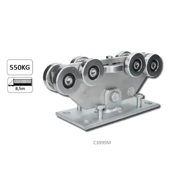 Vozík MEDIO do 550 kg, pevný, profil 98 × 98 mm