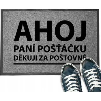 VSTUPNÍ ROHOŽKA | 40X60 MONOCHROMATICKÝ POTISK DOBRÝ DEN, PANÍ POŠTAČKO VZOR