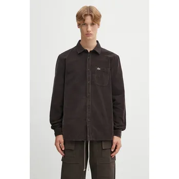 Manšestrová košile Lacoste, 40, hnědá, 98X