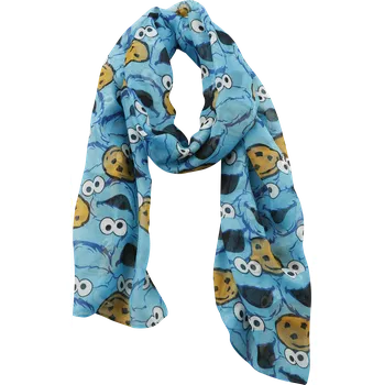 Šála Šály z Sesame Street - Cookie Monster - Ženy - modrá