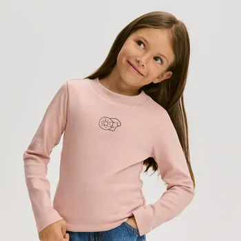 Dívčí tričko Reserved - Tričko s potiskem - růžová - 332FT-30X - 332FT-30X-U14