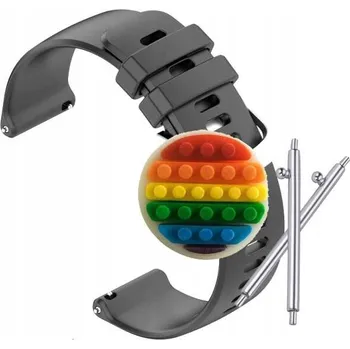 Řemínek na hodinky Řemínek Řemínek pro Huawei Watch GT4 41 mm, Silikonová Spona Stříbrná Černá