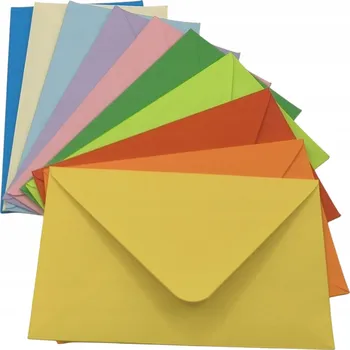 Obálka Mini barevné obálky 100ks Art King Mix, barevný set 100mm x 70mm