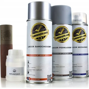 Lak na dřevo SADA AUTOLAKU ZÁKLADNÍ NÁTĚR + BEZBARVÝ LAK MERCEDES 744