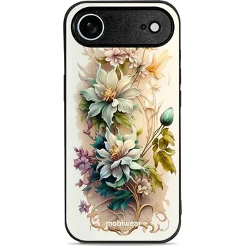 Pouzdro na mobilní telefon Lesklý kryt Mobiwear Glossy - Apple iPhone Air - G014G Krémové květy (Prémiové lesklé pouzdro, obal, kryt Mobiwear Glossy na mobil Apple iPhone Air - G014G Krémové květy, materiál Plast + TPU silikon - krytí po všech stranách, neošoupatelný potisk, tenké)