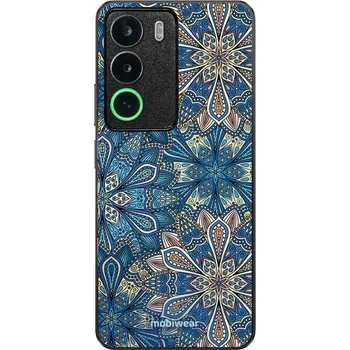 Pouzdro na mobilní telefon Lesklý kryt Mobiwear Glossy - Realme C71 - G038G - Modré mandala květy (Prémiové lesklé pouzdro, obal, kryt Mobiwear Glossy na mobil Realme C71 - G038G - Modré mandala květy, materiál Plast + TPU silikon - krytí po všech stranách, neošoupatelný potisk,)