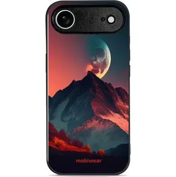 Pouzdro na mobilní telefon Lesklý kryt Mobiwear Glossy - Apple iPhone Air - G007G Hora s měsícem (Prémiové lesklé pouzdro, obal, kryt Mobiwear Glossy na mobil Apple iPhone Air - G007G Hora s měsícem, materiál Plast + TPU silikon - krytí po všech stranách, neošoupatelný potisk, tenk