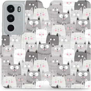 Telefonní příslušenství Flipové pouzdro Mobiwear - Realme C71 - M099P Kočičky (Knížkové flip pouzdro, obal, kryt na mobil Realme C71 - M099P Kočičky, materiál Umělá kůže + TPU - ochrana 360°, stojánek, silikonová vanička, magnetické zavírání)