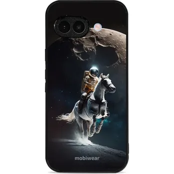 Pouzdro na mobilní telefon Lesklý kryt Mobiwear Glossy - Google Pixel 9A - G004G Astronaut na koni (Prémiové lesklé pouzdro, obal, kryt Mobiwear Glossy na mobil Google Pixel 9A - G004G Astronaut na koni, materiál Plast + TPU silikon - krytí po všech stranách, neošoupatelný potisk,)