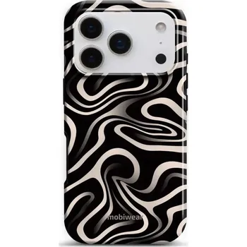 Pouzdro na mobilní telefon Odolný obal Mobiwear Elite Pro - Apple iPhone 17 Pro - EA68E Vlnky a linky (Odolné pouzdro, obal kryt Mobiwear Elite Pro - maximální ochrana mobilu Apple iPhone 17 Pro, zesílené hrany, přesné výřezy, pohodlné držení, odolná grafika, kvalitní materiály)