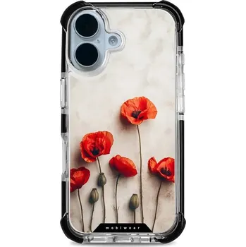 Pouzdro na mobilní telefon Odolný obal Mobiwear MagSafe Elite Bumper - Apple iPhone 17 - D012D Vlčí máky (Odolný kryt, pouzdro, obal Mobiwear Elite Bumper na mobil Apple iPhone 17 - D012D Vlčí máky, materiál Plast + TPU silikon + kov - zesílená ochrana telefonu, podpora MagSafe,)