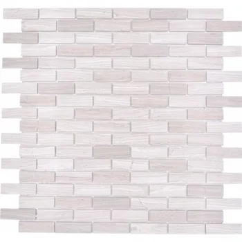 Obklad Kamenná mozaika, přírodní kámen cihla šedá