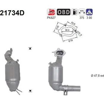 Katalyzátor Katalyzátor AS 21734D