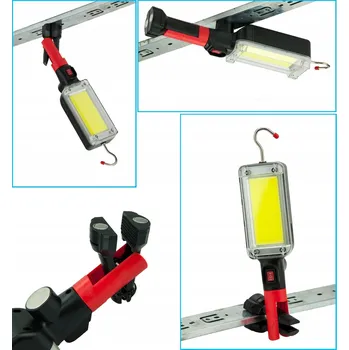 Svítilna DÍLENSKÁ LED LAMPA SVÍTILNA S HÁKEM AKUMULÁTOR 700 lm