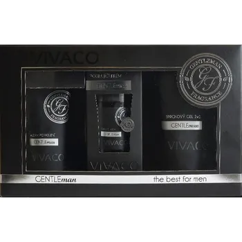 Kosmetická sada Dárková sada Gentleman Black balzám+krém+sprchový gel