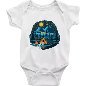 Kojenecký body Tatry pod stanem - Body kojenecké s krátkým rukávem - Krátký r. 3-6 měs ( Bílá )