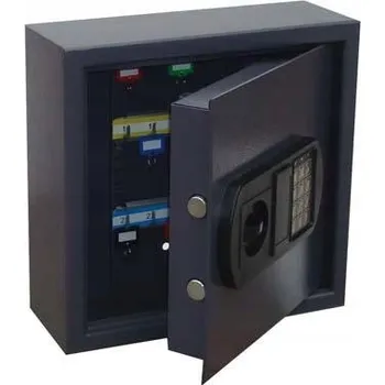 Skříňka na klíč Skříňka na klíče s trezorem, 25 klíčů, elektronický zámek, 310x320x120 mm