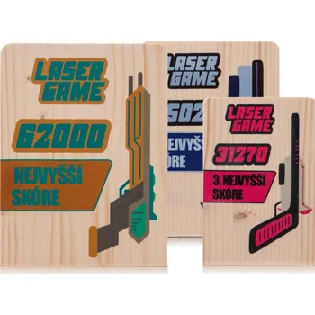 Dřevěná plaketa masiv s plnobarevným potiskem, 100x150mm