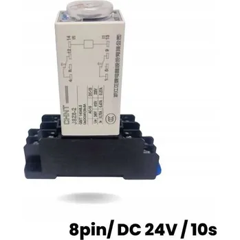 Relé Časové relé s montáží na DIN lištu (8pin/24V DC/10s)