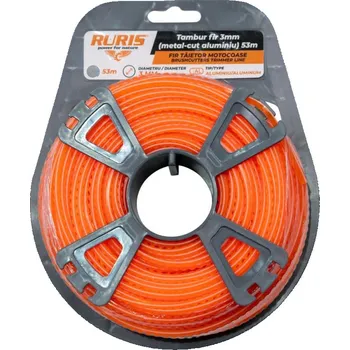 RURIS Žací lanko hliníkové 3,0 mm x 53 m