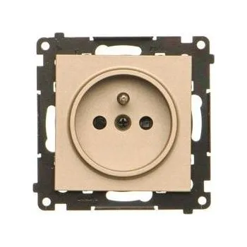 Elektrická zásuvka Elektrická Zásuvka Kontakt-simon zlatá