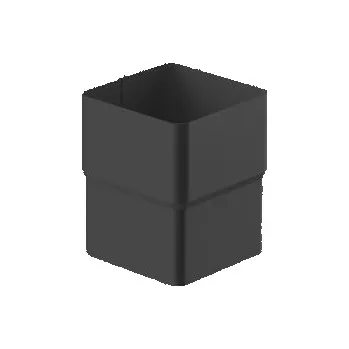 okap Spojka svodu (hrdlo) HRANATÁ 80x80mm grafitová