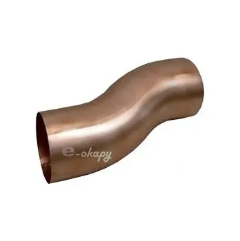 okap OKAPY Měď Soklové koleno - odskok 100 mm