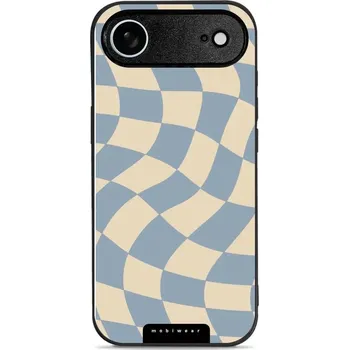 Telefonní příslušenství Lesklý kryt Mobiwear Glossy - Apple iPhone Air - GA59G Modrá a béžová šachovnice (Prémiové lesklé pouzdro, obal, kryt Mobiwear Glossy na mobil Apple iPhone Air - GA59G Modrá a béžová šachovnice, materiál Plast + TPU silikon - krytí po všech stranách,)