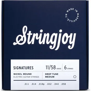 Příslušenství pro strunný nástroj Struny pro elektrickou kytaru Stringjoy SIGNATURES 11-58