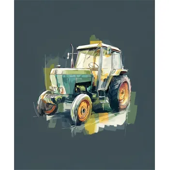 Softshell zimní PANEL 50x60 kouzelný traktor