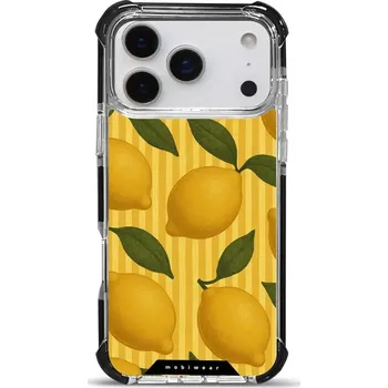 Pouzdro na mobilní telefon Odolný obal Mobiwear MagSafe Elite Bumper - Apple iPhone 17 Pro Max - DP81D Citrony (Odolný kryt, pouzdro, obal Mobiwear Elite Bumper na mobil Apple iPhone 17 Pro Max - DP81D Citrony, materiál Plast + TPU silikon + kov - zesílená ochrana telefonu, podpora