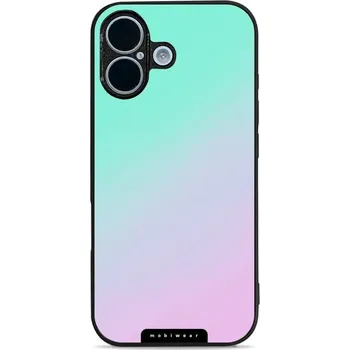 Pouzdro na mobilní telefon Lesklý kryt Mobiwear Glossy - Apple iPhone 17 - G063G Mátový a fialový odstín (Prémiové lesklé pouzdro, obal, kryt Mobiwear Glossy na mobil Apple iPhone 17 - G063G Mátový a fialový odstín, materiál Plast + TPU silikon - krytí po všech stranách,)