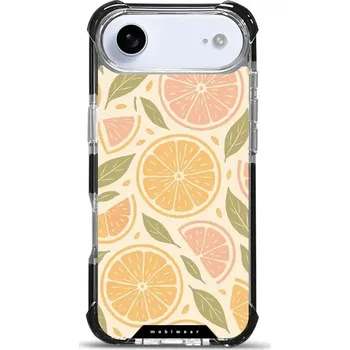 Pouzdro na mobilní telefon Odolný obal Mobiwear MagSafe Elite Bumper - Apple iPhone Air - DP80D Citrusy (Odolný kryt, pouzdro, obal Mobiwear Elite Bumper na mobil Apple iPhone Air - DP80D Citrusy, materiál Plast + TPU silikon + kov - zesílená ochrana telefonu, podpora MagSafe, kryt