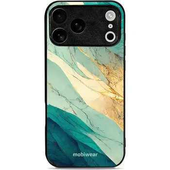 Pouzdro na mobilní telefon Lesklý kryt Mobiwear Glossy - Apple iPhone 17 Pro Max - G024G - Zlatavý a zelenkavý mramor (Prémiové lesklé pouzdro, obal, kryt Mobiwear Glossy na mobil Apple iPhone 17 Pro Max - G024G - Zlatavý a zelenkavý mramor, materiál Plast + TPU silikon - krytí po)
