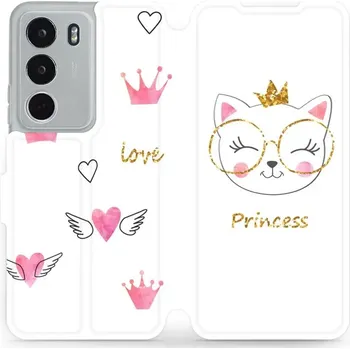 Pouzdro na mobilní telefon Flipové pouzdro Mobiwear - Realme C71 - MH03S Kočička princess (Knížkové flip pouzdro, obal, kryt na mobil Realme C71 - MH03S Kočička princess, materiál Umělá kůže + TPU - ochrana 360°, stojánek, silikonová vanička, magnetické zavírání)