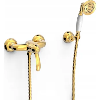 Vodovodní baterie Sprchová baterie TRES Monoclasi zlatá