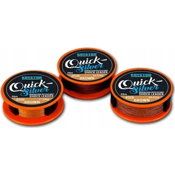 Rybářská šňůra Šňůra Kryston Quick Silver Hnědá 25 lb 20 m