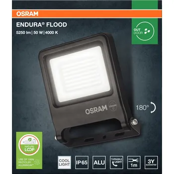 OSRAM ENDURA FLOOD PC 50W LED reflektor, 4000K studená bílá, 5000 lumenů, IP