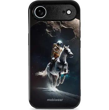Pouzdro na mobilní telefon Lesklý kryt Mobiwear Glossy - Apple iPhone Air - G004G Astronaut na koni (Prémiové lesklé pouzdro, obal, kryt Mobiwear Glossy na mobil Apple iPhone Air - G004G Astronaut na koni, materiál Plast + TPU silikon - krytí po všech stranách, neošoupatelný potisk