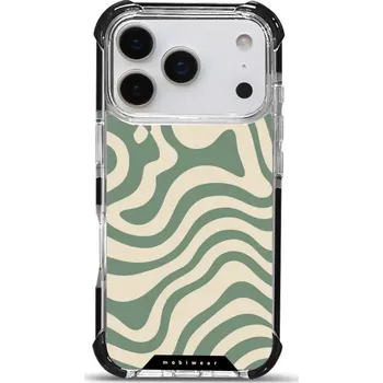 Pouzdro na mobilní telefon Odolný obal Mobiwear MagSafe Elite Bumper - Apple iPhone 17 Pro - DA57D Zelené a béžové zkrouceniny (Odolný kryt, pouzdro, obal Mobiwear Elite Bumper na mobil Apple iPhone 17 Pro - DA57D Zelené a béžové zkrouceniny, materiál Plast + TPU silikon + kov -)