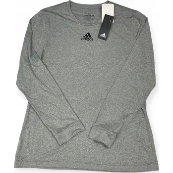 Pánské tričko Pánské šedé tričko s dlouhým rukávem ADIDAS, velikost S