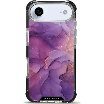 Pouzdro na mobilní telefon Odolný obal Mobiwear MagSafe Elite Bumper - Apple iPhone Air - D020D Fialový mramor (Odolný kryt, pouzdro, obal Mobiwear Elite Bumper na mobil Apple iPhone Air - D020D Fialový mramor, materiál Plast + TPU silikon + kov - zesílená ochrana telefonu, podpora