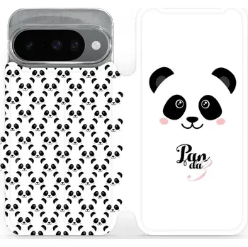 Pouzdro na mobilní telefon Flipové pouzdro Mobiwear - Google Pixel 10 - M030P Panda Amálka (Knížkové flip pouzdro, obal, kryt na mobil Google Pixel 10 - M030P Panda Amálka, materiál Umělá kůže + TPU - ochrana 360°, stojánek, silikonová vanička, magnetické zavírání)