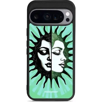 Pouzdro na mobilní telefon Lesklý kryt Mobiwear Glossy - Google Pixel 9 Pro - G058G Dvě tváře slunce (Prémiové lesklé pouzdro, obal, kryt Mobiwear Glossy na mobil Google Pixel 9 Pro - G058G Dvě tváře slunce, materiál Plast + TPU silikon - krytí po všech stranách, neošoupatelný)
